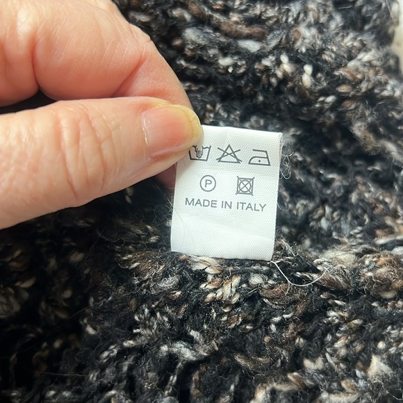 Paolo Bellucci Marled Open Weave Sweater - Picture 7 of 7